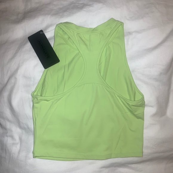 Alphalete Ultrasoft Crop Tank - Sap Green Size S - Picture 5 of 5
